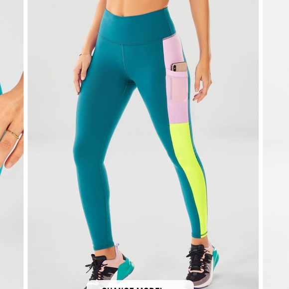 Fabletics Matching Set On-The-Go PowerHold® High-Waisted Legging and top size L - Picture 2 of 14